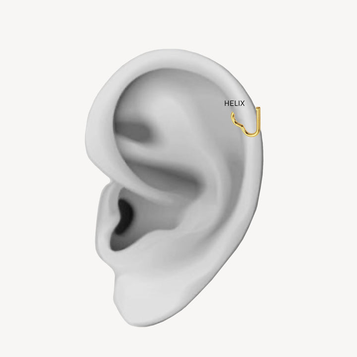 Heart - Helix Forgyldt