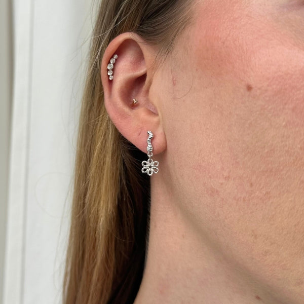 Alma - Øreringe Sølv