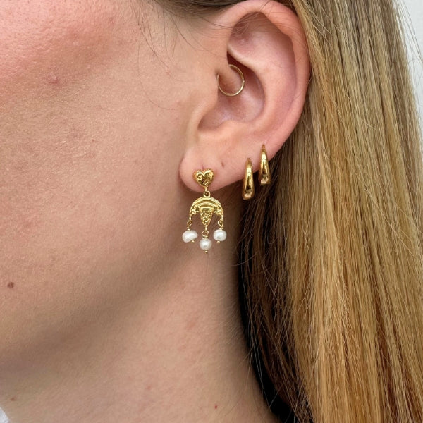 Coco - Øreringe Forgyldt