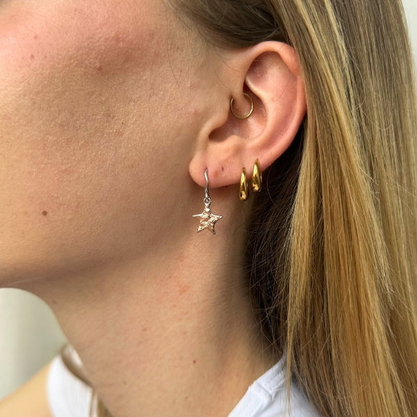 Skyla - Øreringe Sølv