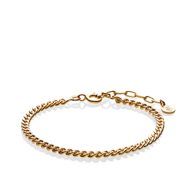 BECCA - Bracelet shiny gold pl. Silver