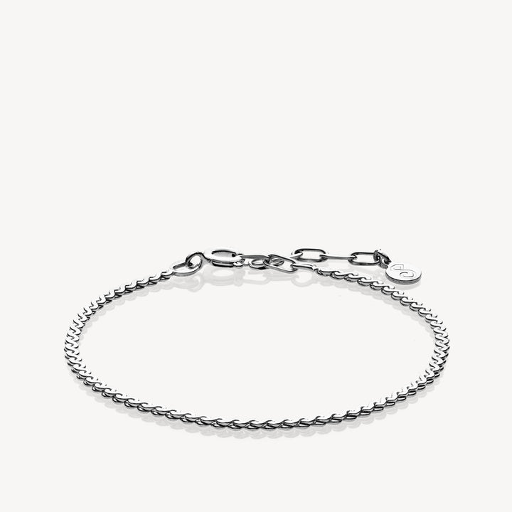 MOLLY - Bracelet shiny rhodium pl. Silver