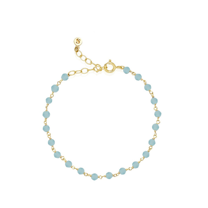Boheme - Bracelet blue Gold plated