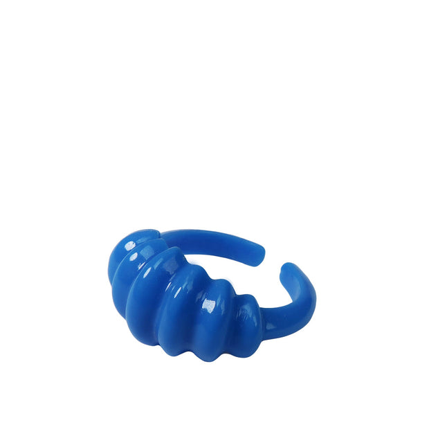 Naya - Chunky Ring Blå