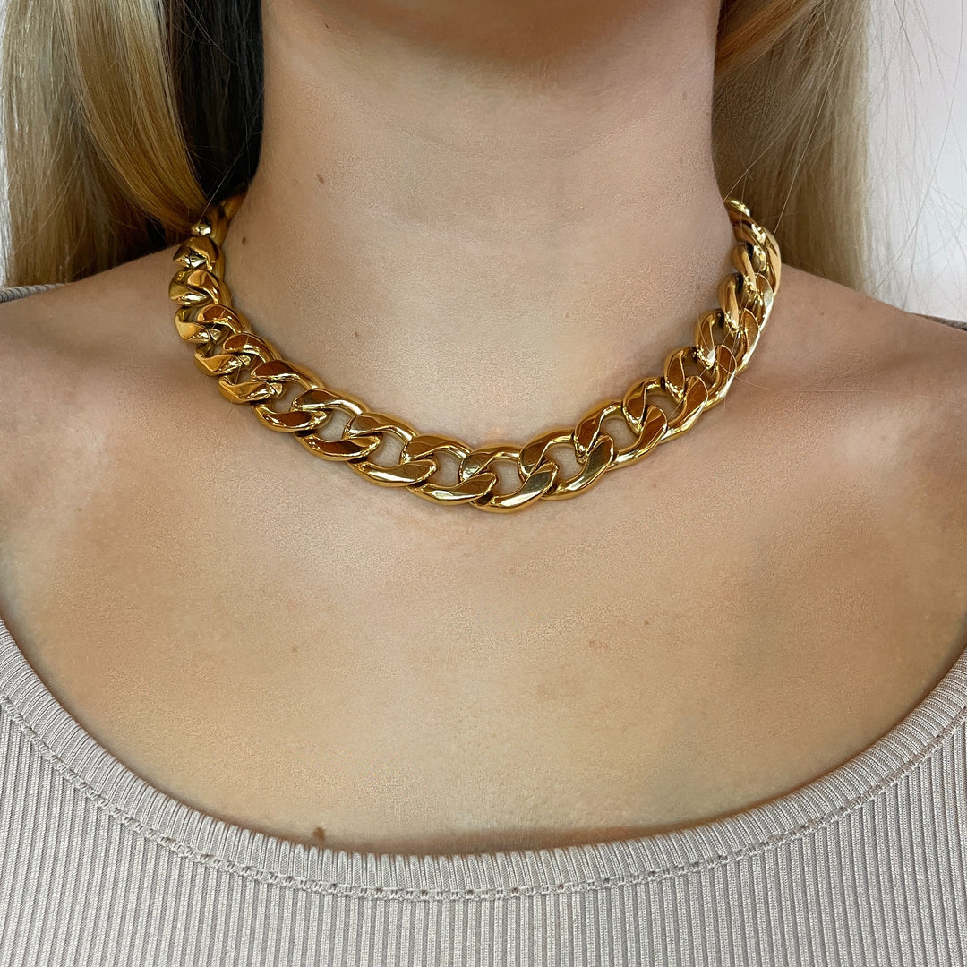 Panzer - Necklace Gold plated
