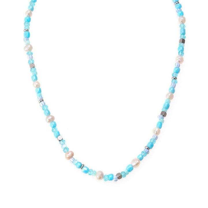 Sistie2nd - Blue Necklace Silver