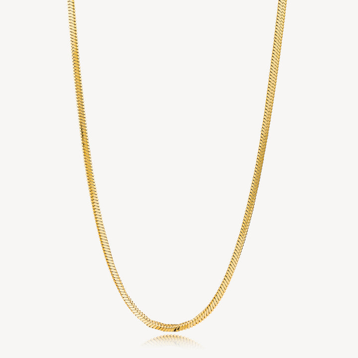 Snake - halskæde Forgyldt 3 mm