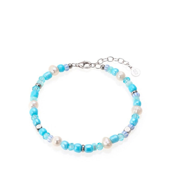 Kora - Blue bracelet Silver