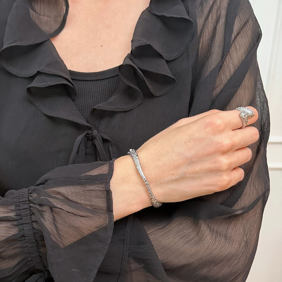 Wavy - armbånd stål